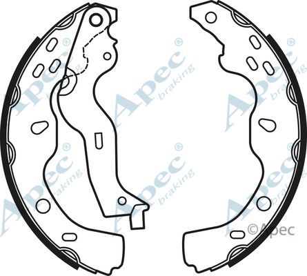 APEC BRAKING Piduriklotside komplekt SHU722